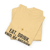 Eat, Drink, and Be Merry Tee — Holiday Faith Christmas Shirt