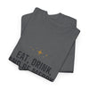 Eat, Drink, and Be Merry Tee — Holiday Faith Christmas Shirt