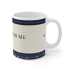 11oz Coffee Mug — "He Fights for Me" Floral Scripture Mug