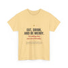 Eat, Drink, and Be Merry Tee — Holiday Faith Christmas Shirt