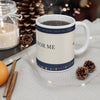 11oz Coffee Mug — "He Fights for Me" Floral Scripture Mug