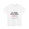 Eat, Drink, and Be Merry Tee — Holiday Faith Christmas Shirt