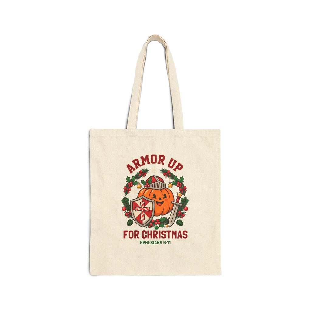 Armor Up for Christmas Tote | Christian Halloween, Scripture Ephesians 6:11
