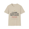 Funny Christmas T-Shirt — "It Is More Blessed to Give Than to Receive. Please Keep the Receipt Anyway."