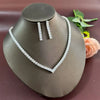 Fashionable women's necklace, hand jewelry, earrings, rings, wedding jewelry 3-piece set, fashionable and simple wedding jewelry - Tabashishop