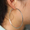 Trendy Celebrity Brand Hoop Earrings - Tabashishop