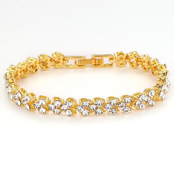 Luxury Alloy Crystal Chain Link Bracelets - Tabashishop